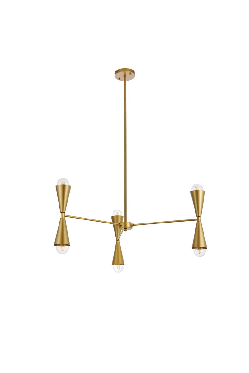 34 Inch Pendant In Brass