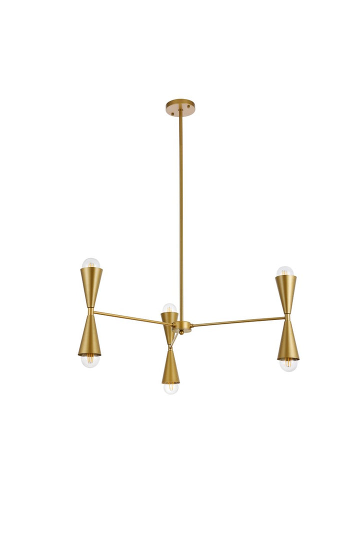 34 Inch Pendant In Brass