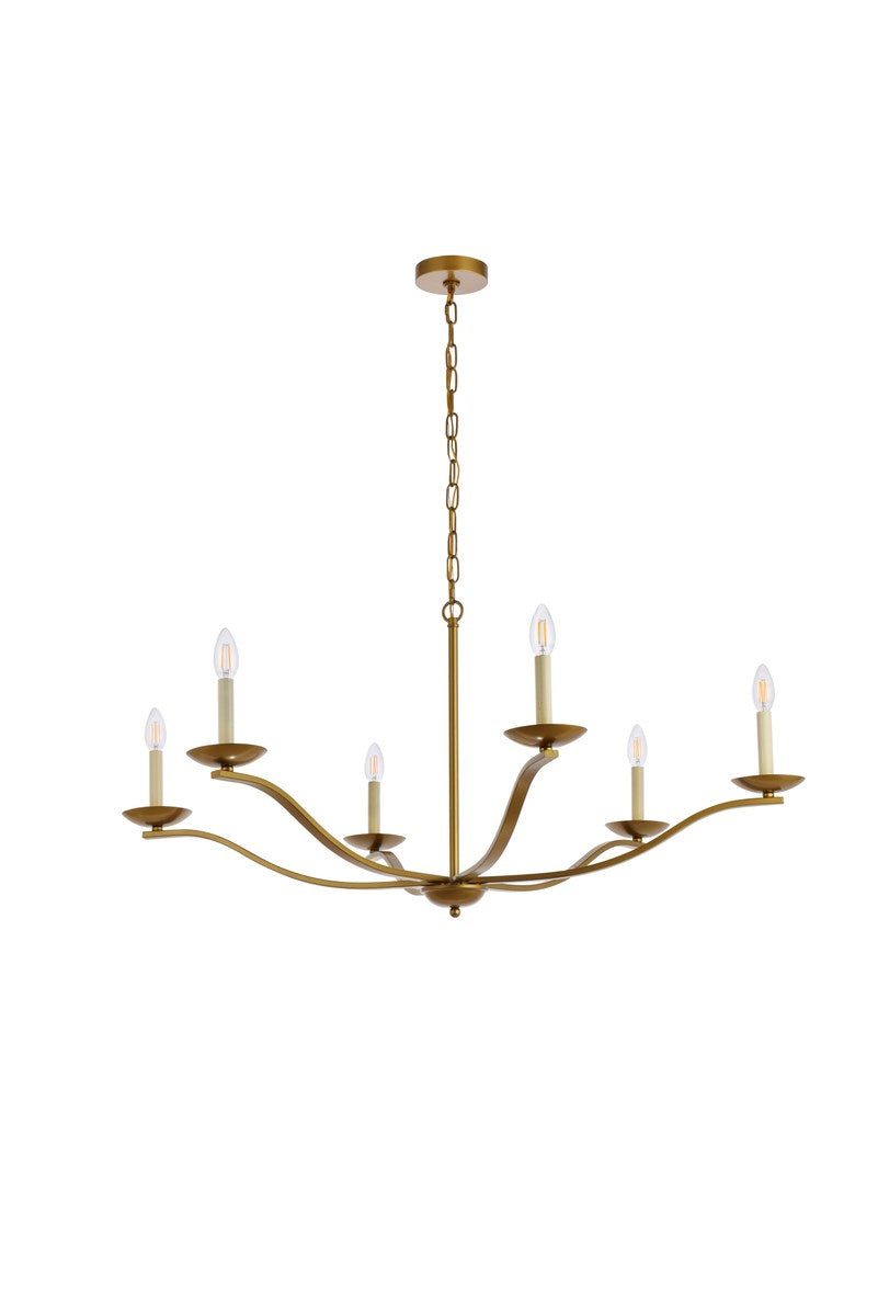 42 Inch Pendant In Brass
