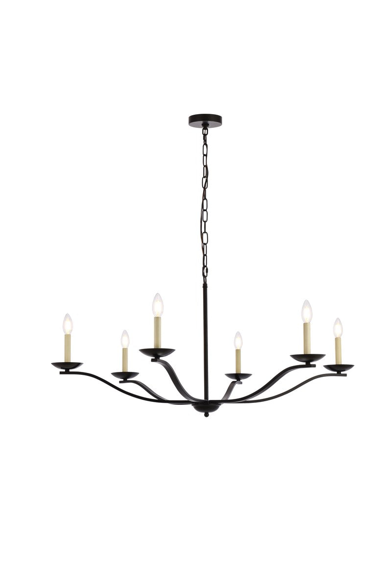 42 Inch Pendant In Black by Living District