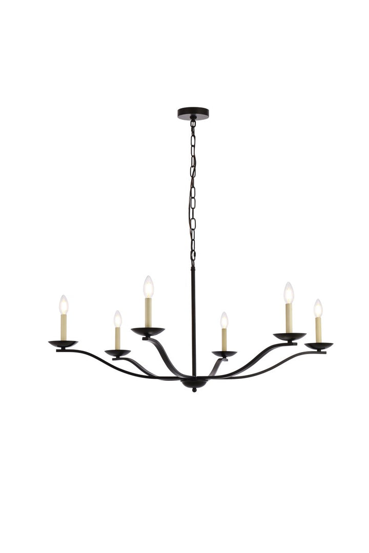 42 Inch Pendant In Black by Living District