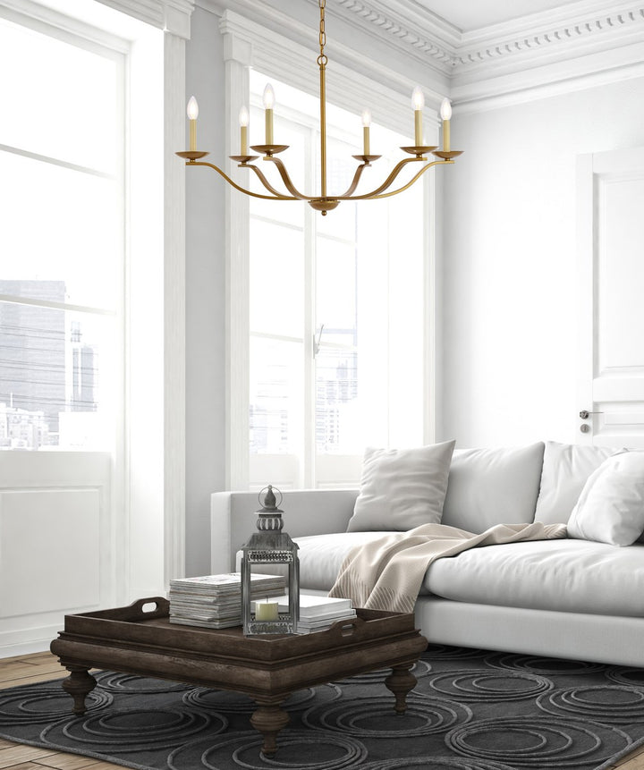 36 Inch Pendant In Brass