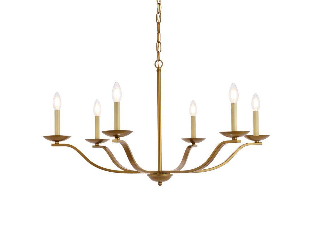 36 Inch Pendant In Brass