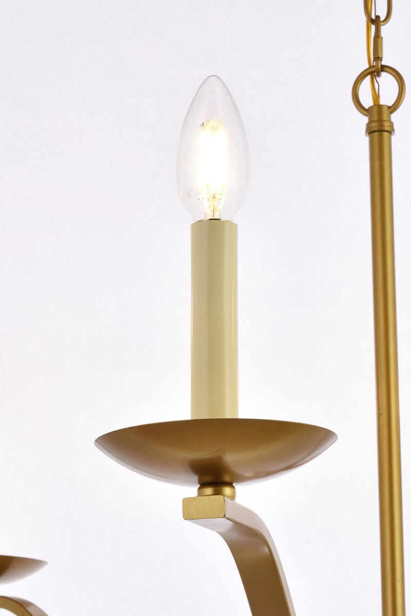 36 Inch Pendant In Brass