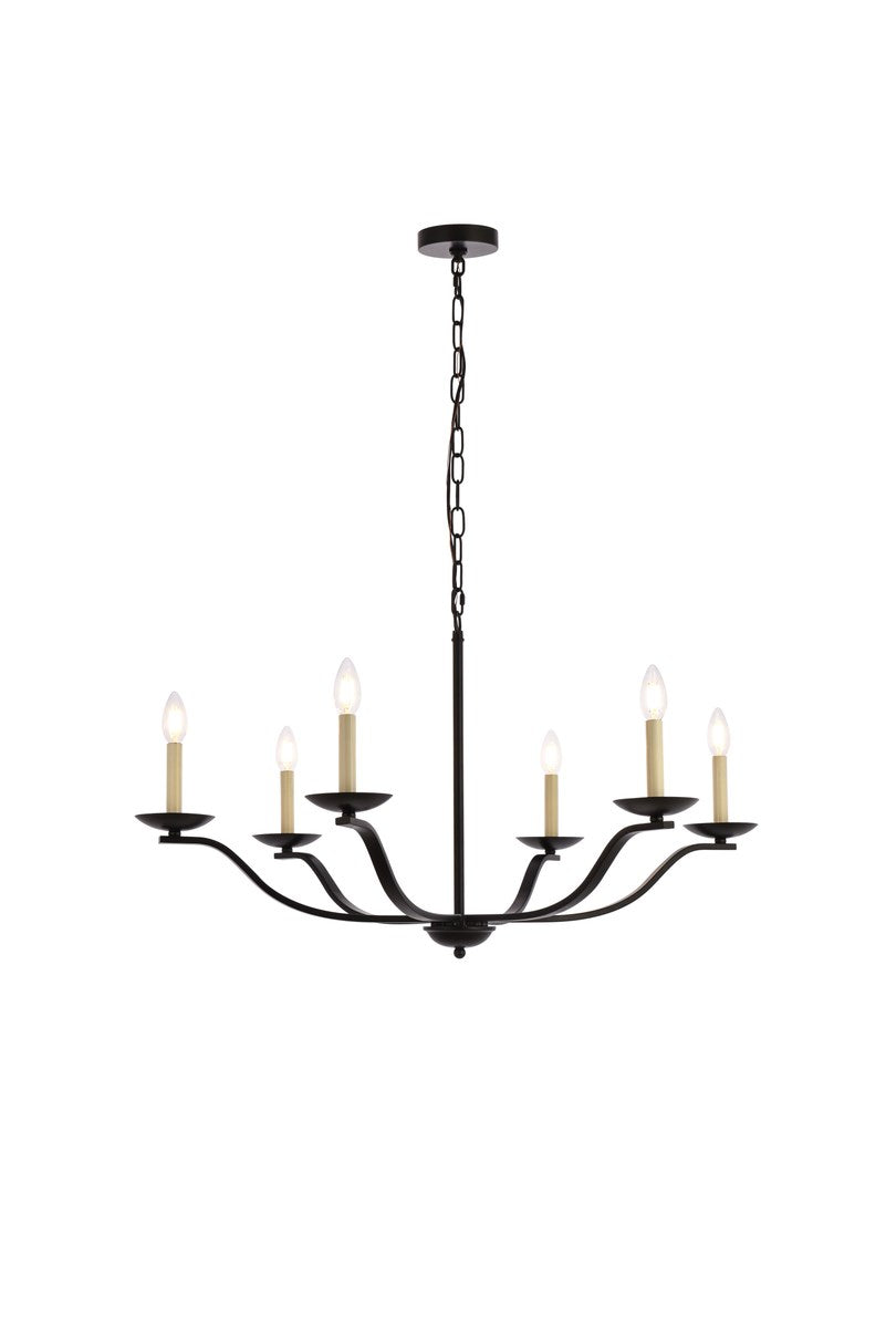 36 Inch Pendant In Black by Living District
