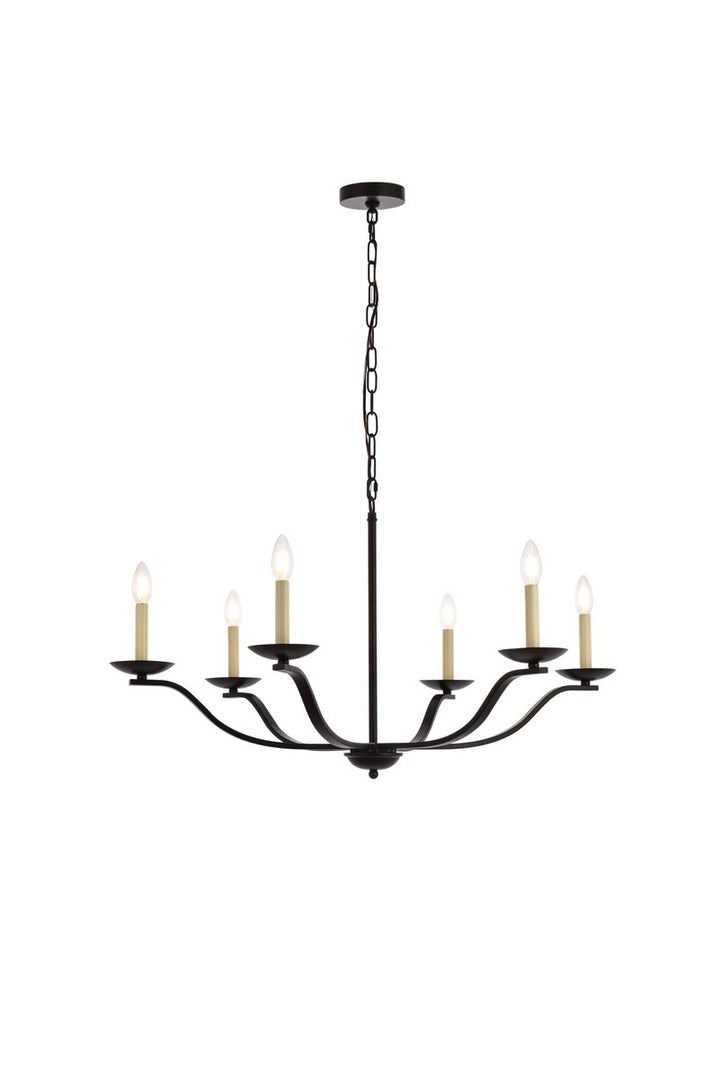 36 Inch Pendant In Black by Living District