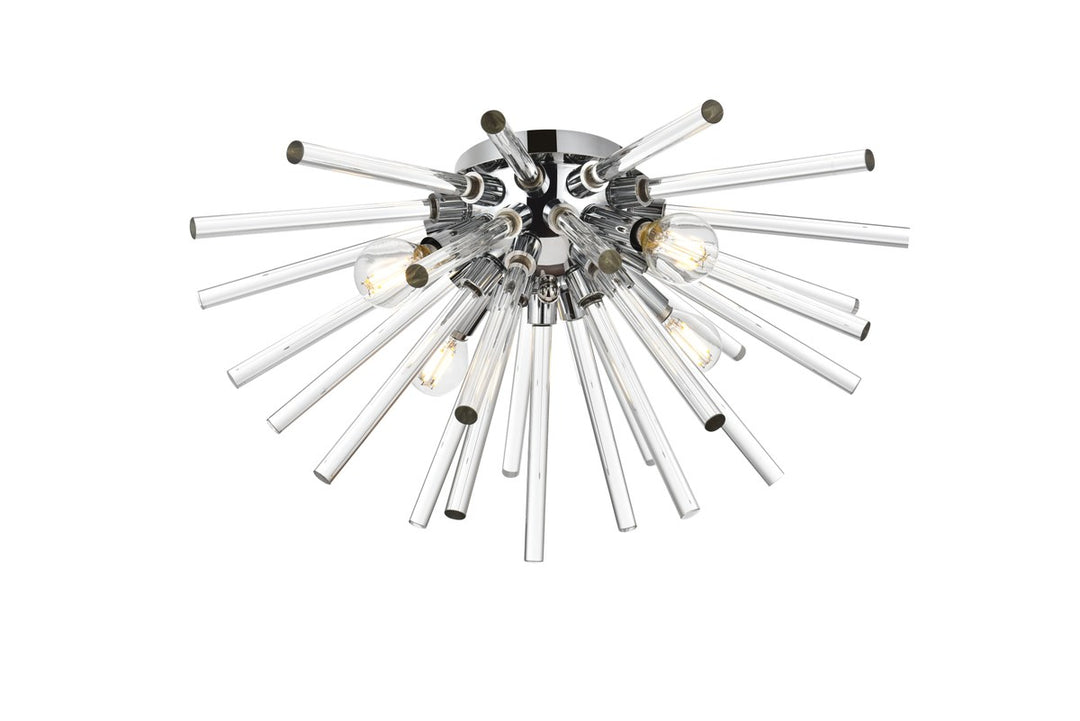 18 Inch Crystal Rod Wall Sconce In Chrome