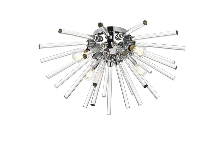 18 Inch Crystal Rod Wall Sconce In Chrome