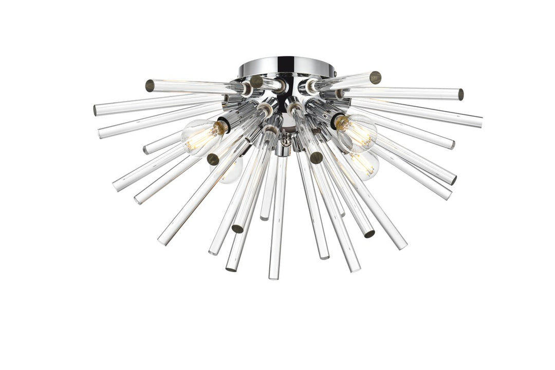 18 Inch Crystal Rod Wall Sconce In Chrome