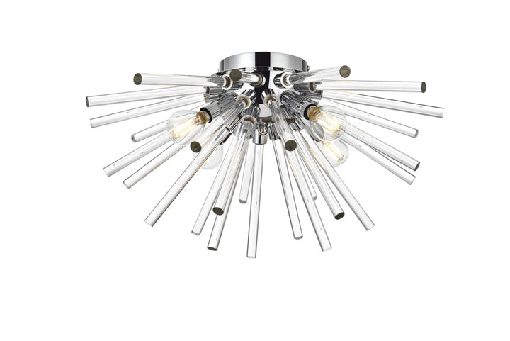 18 Inch Crystal Rod Wall Sconce In Chrome