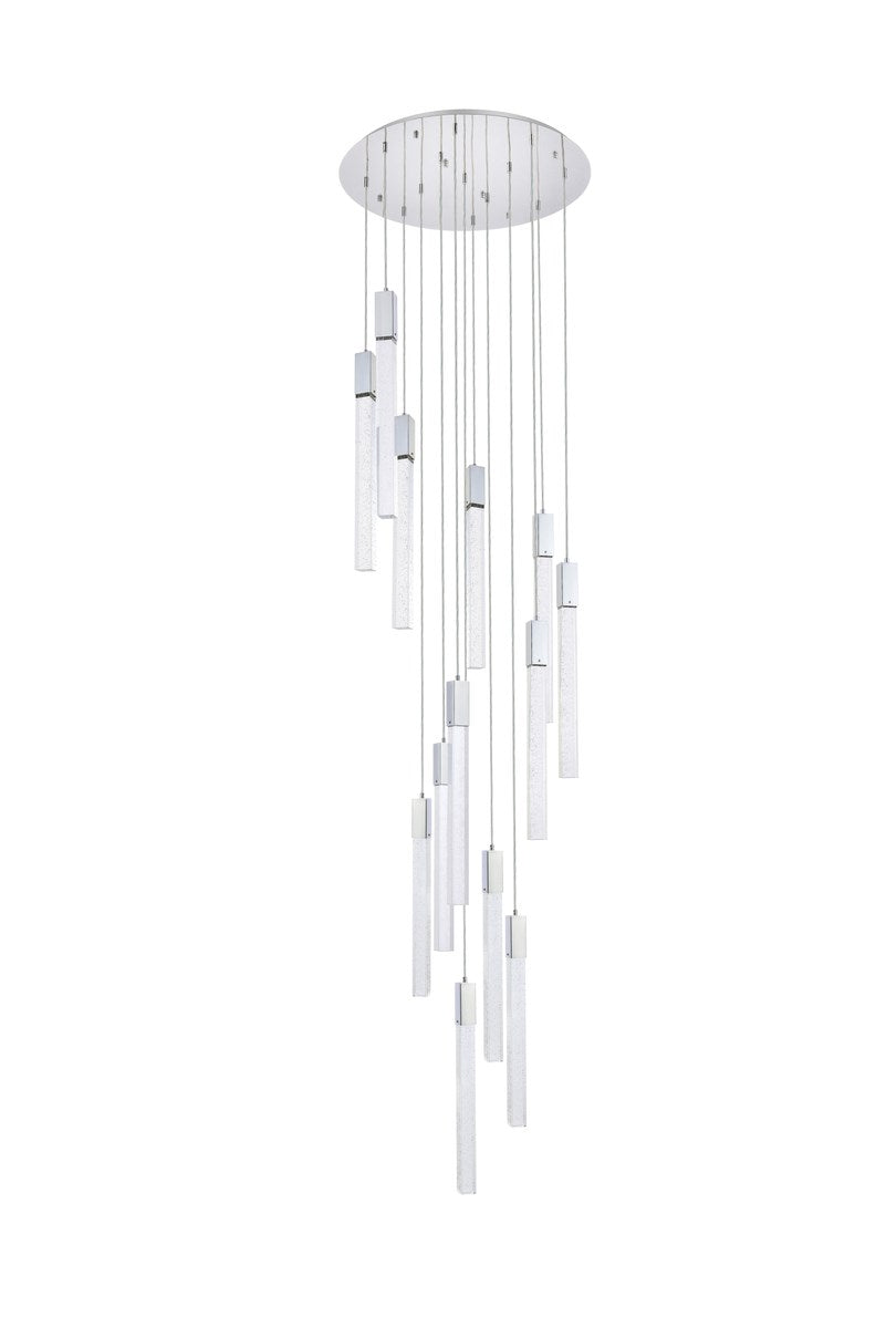 13 Lights Pendant In Chrome