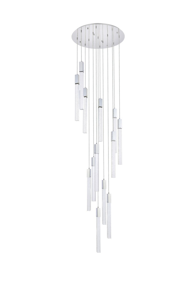 13 Lights Pendant In Chrome