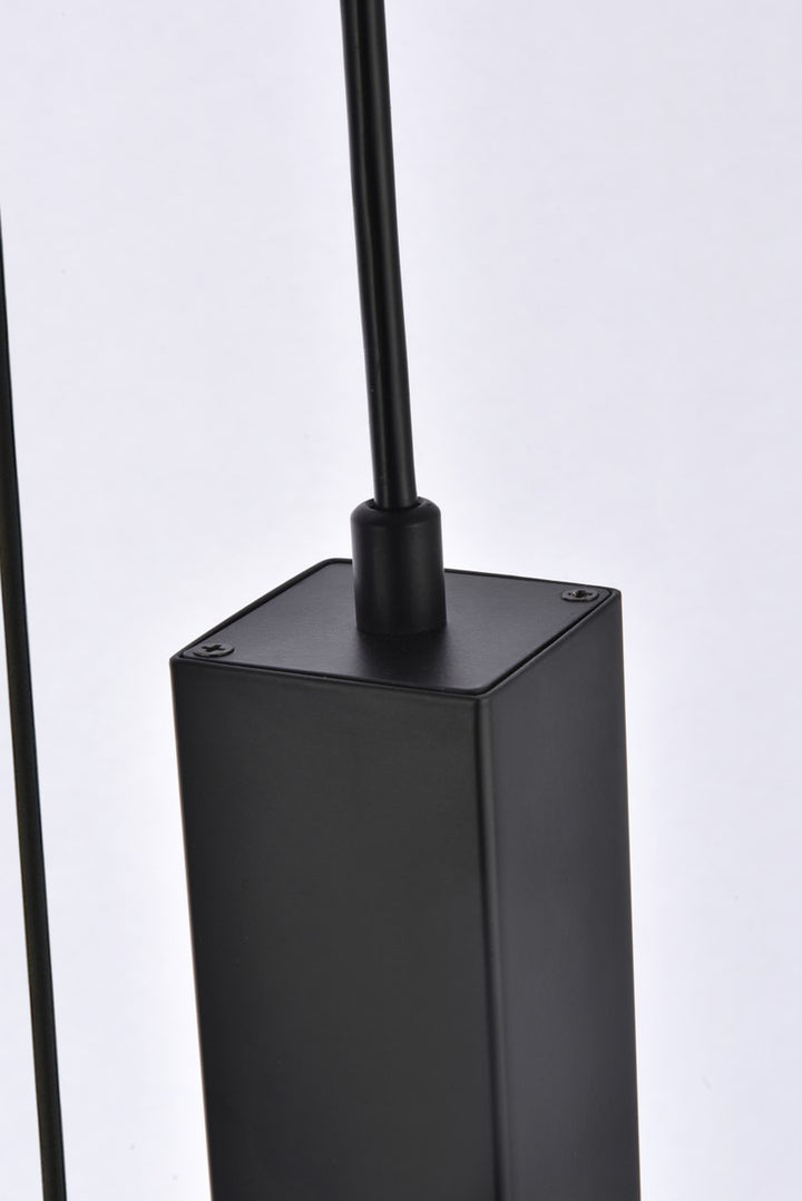 3 Lights Pendant In Black
