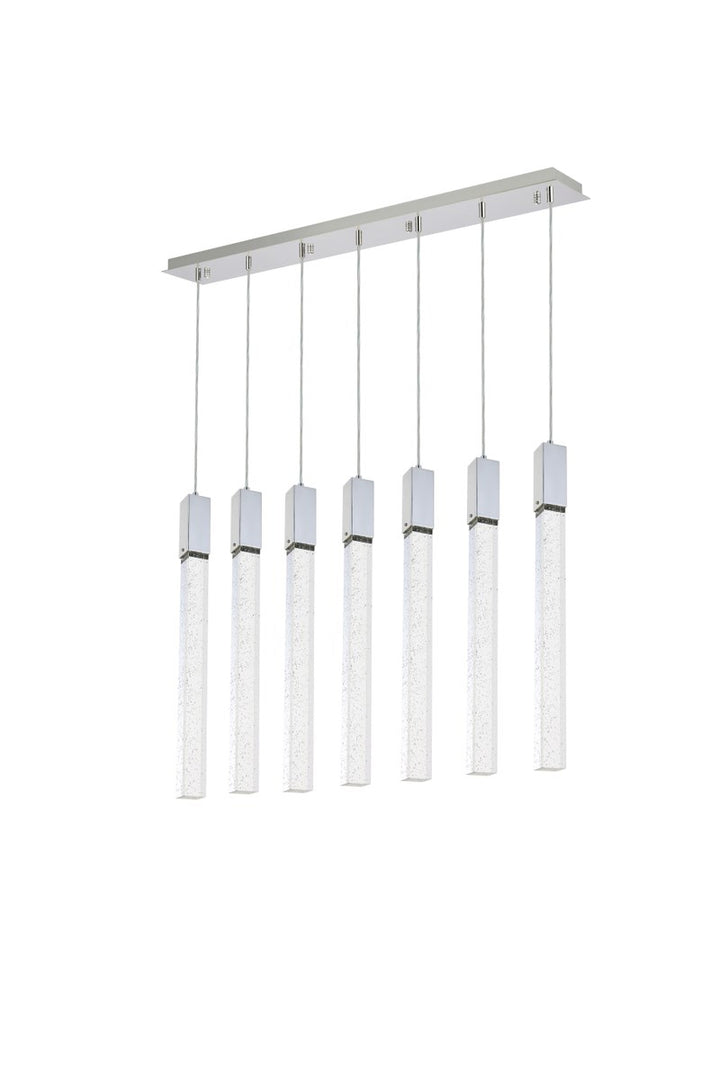 7 Lights Pendant In Chrome