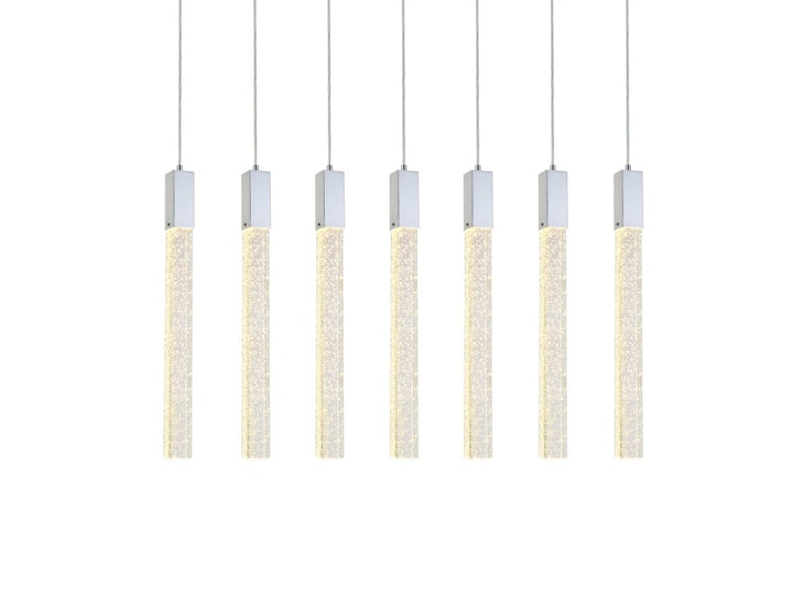 7 Lights Pendant In Chrome