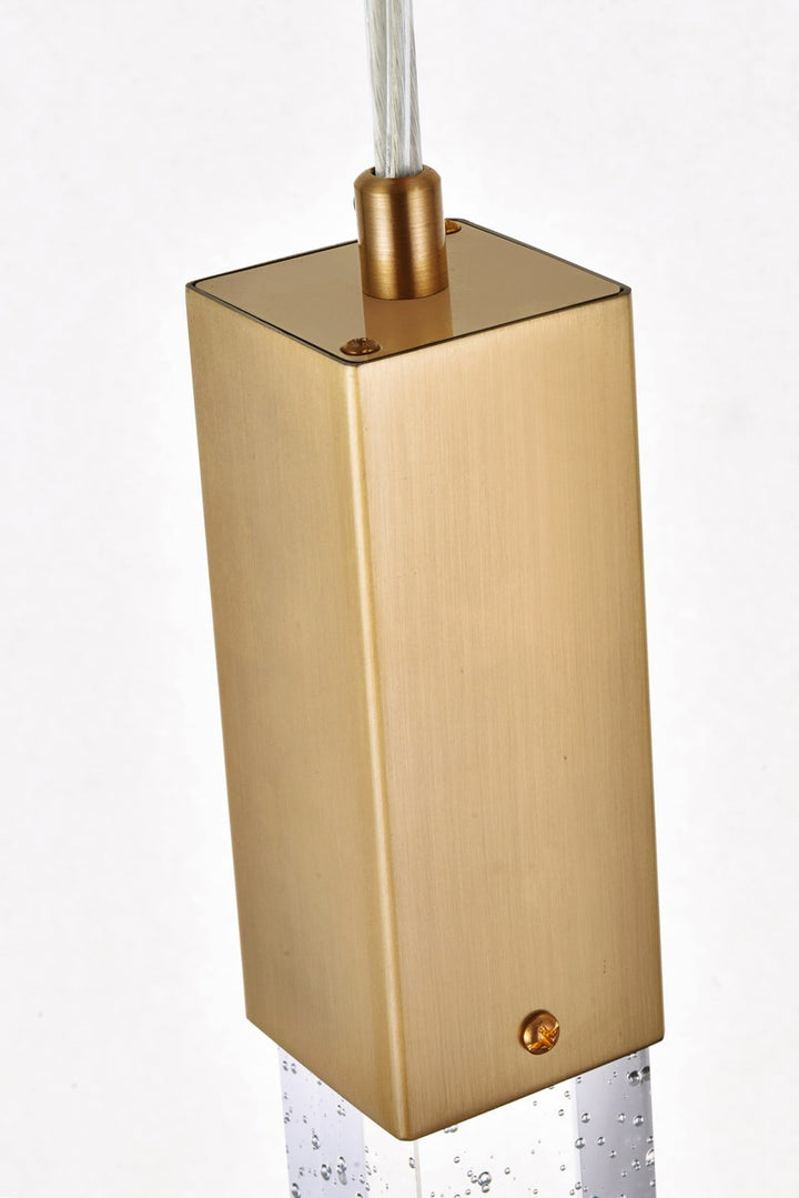 3 Lights Pendant In Satin Gold