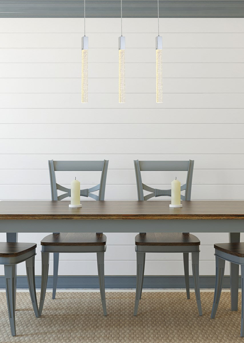 3 Lights Pendant In Chrome