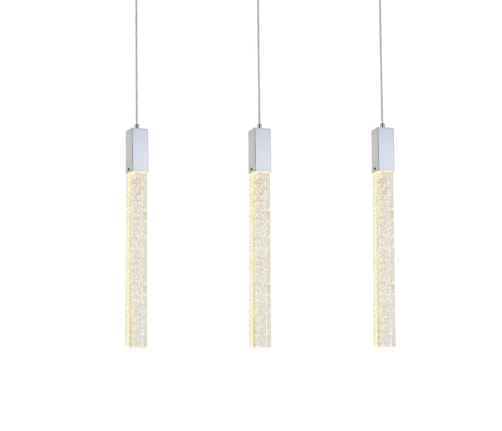 3 Lights Pendant In Chrome