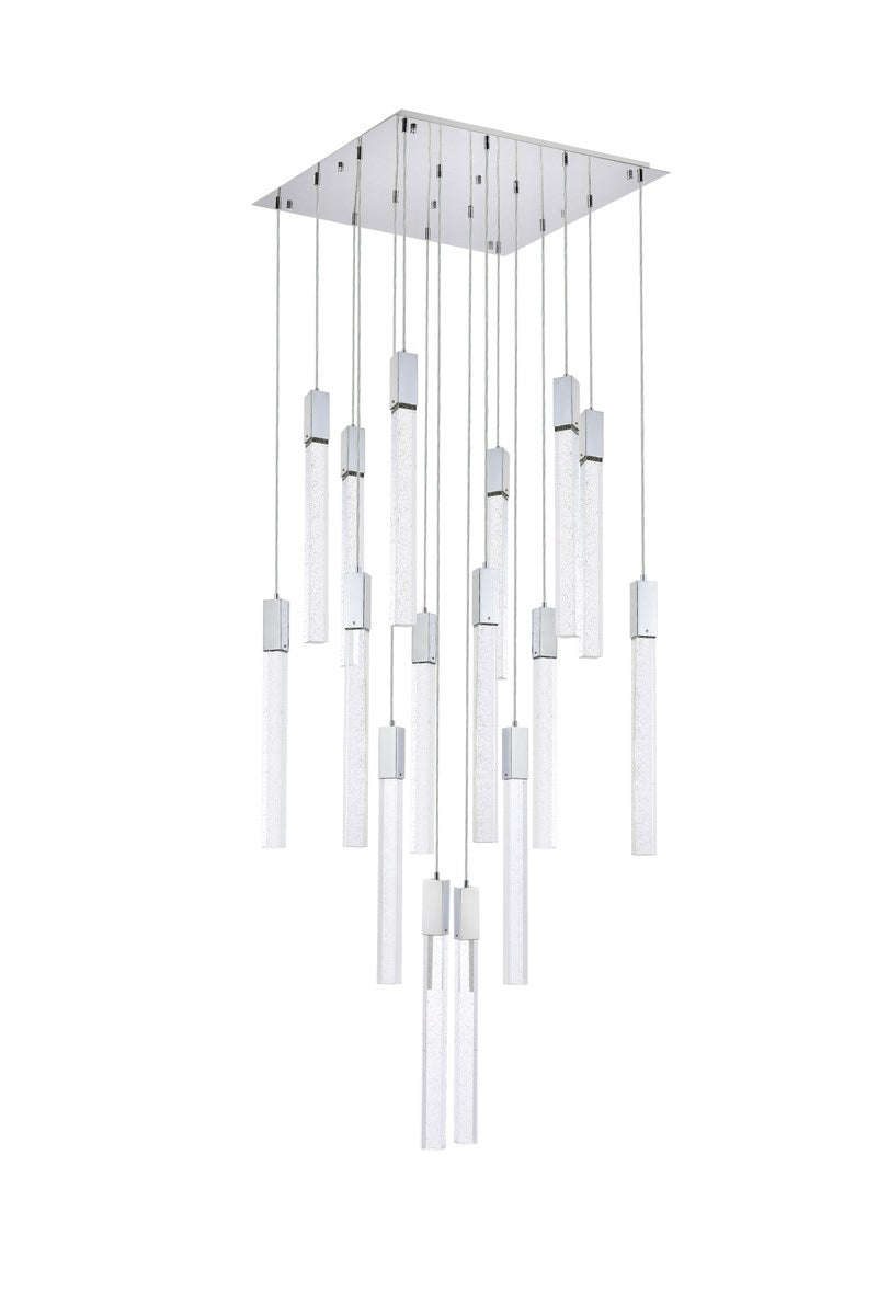16 Lights Pendant In Chrome