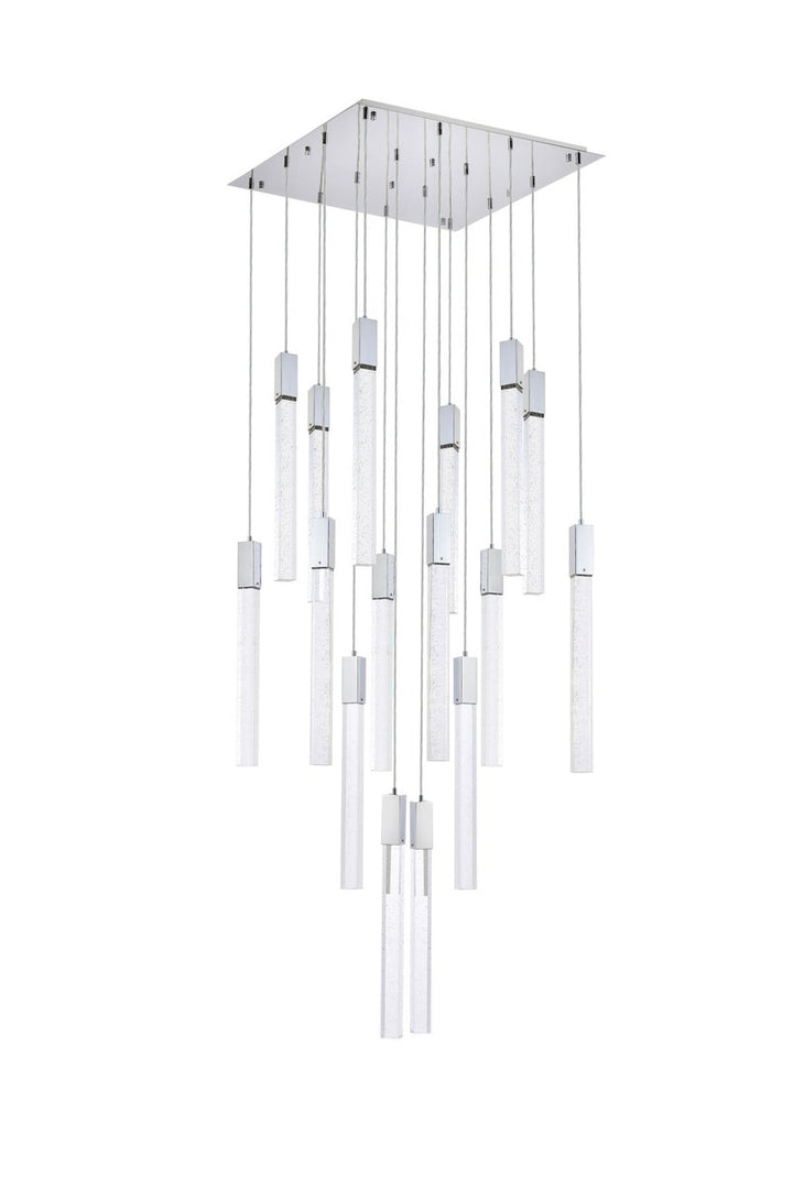 16 Lights Pendant In Chrome