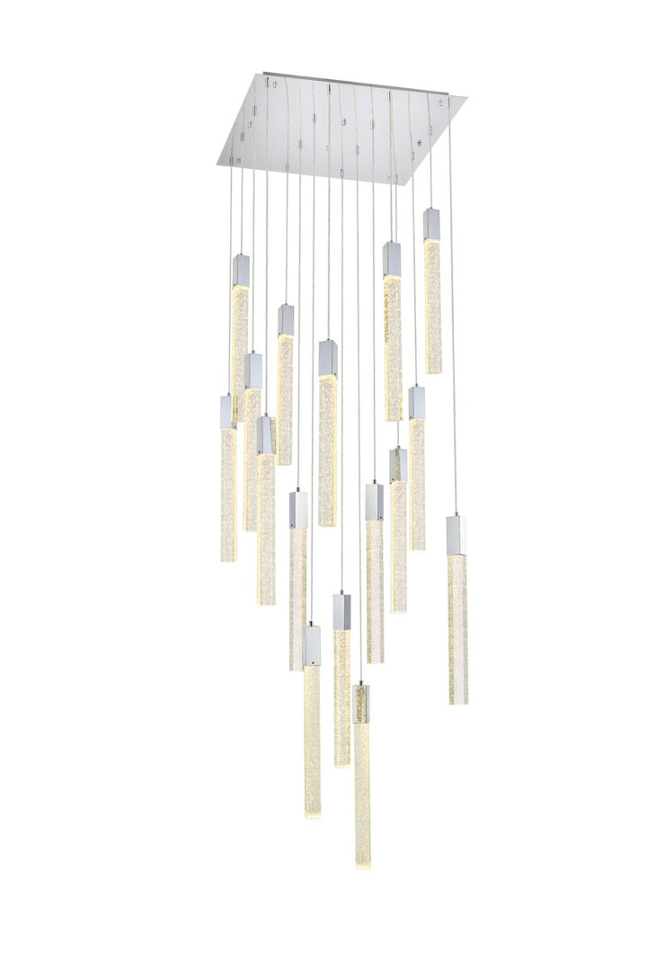 16 Lights Pendant In Chrome