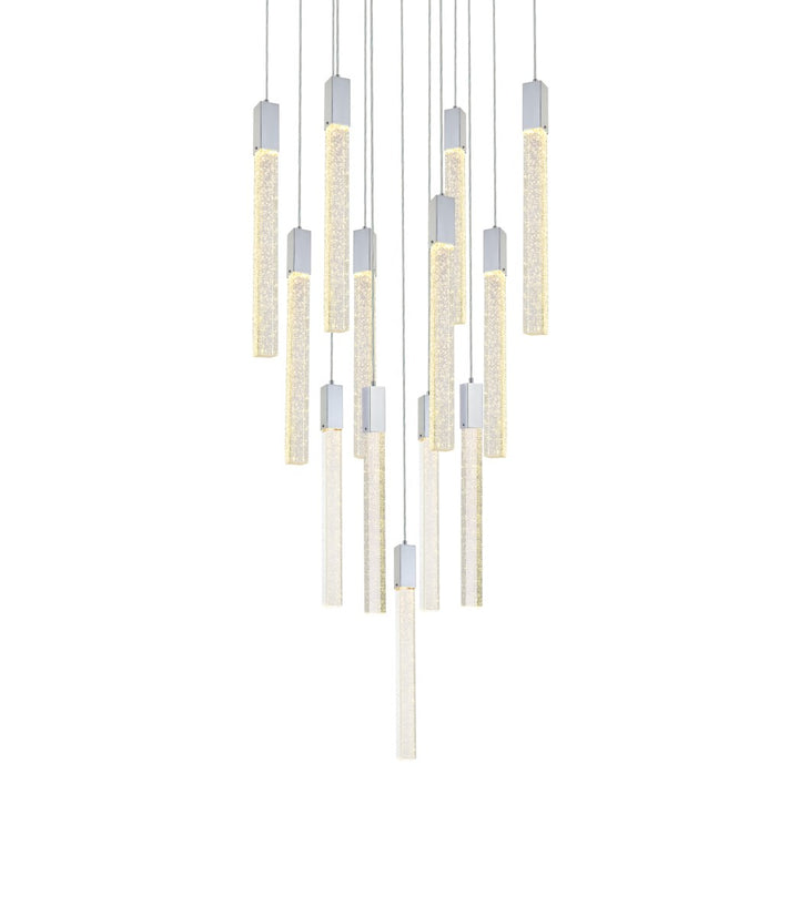 13 Lights Pendant In Chrome