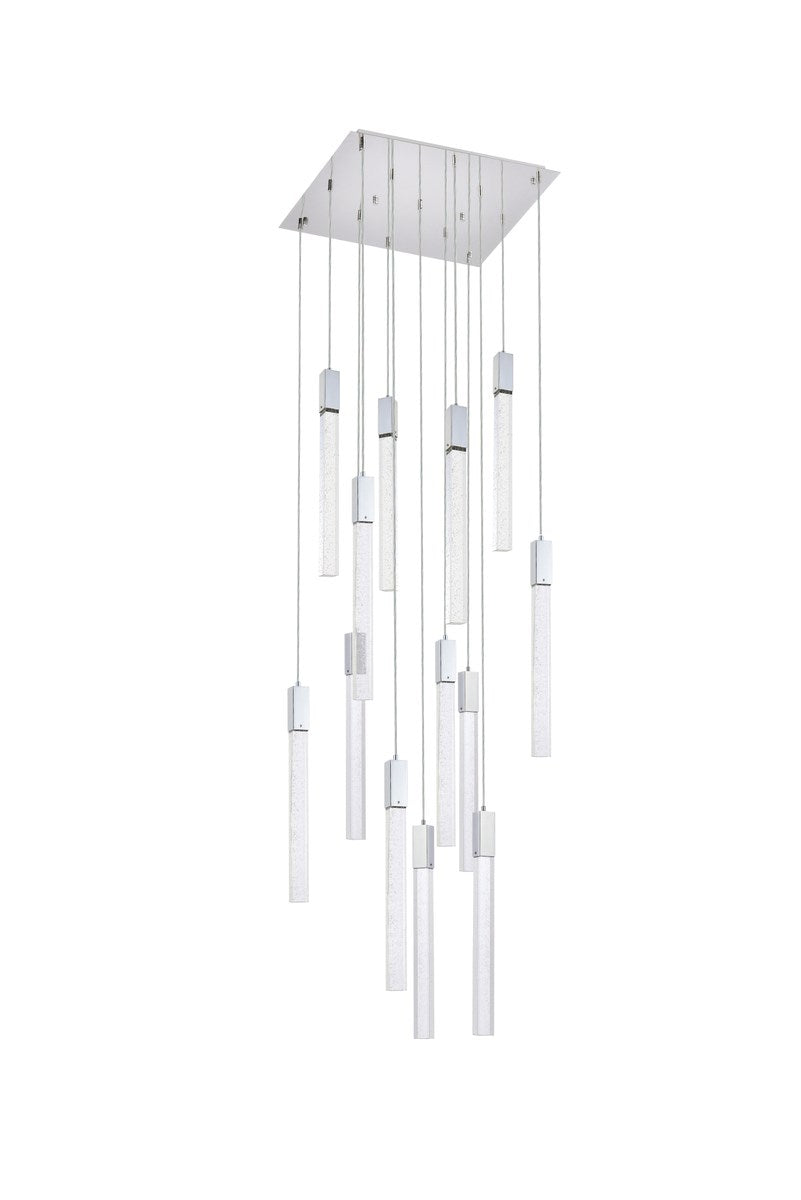 13 Lights Pendant In Chrome