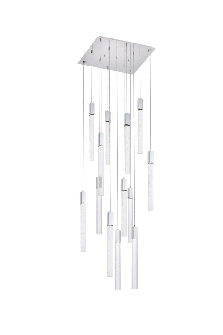 13 Lights Pendant In Chrome