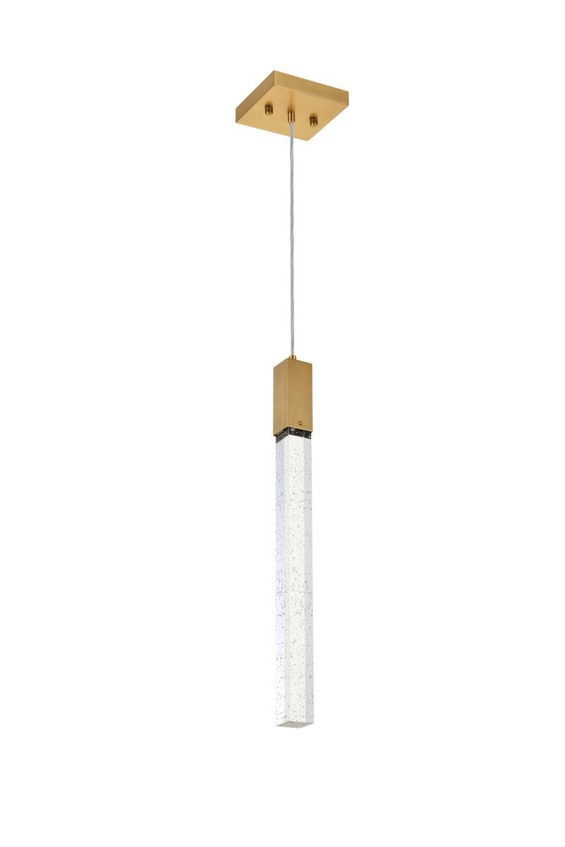 1 Light Pendant In Satin Gold
