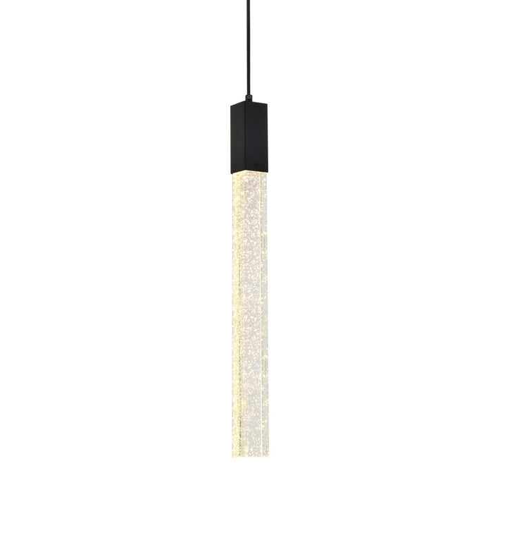 1 Light Pendant In Black
