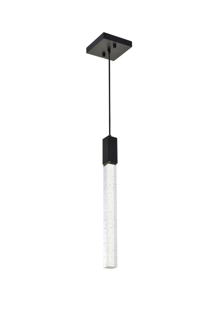 1 Light Pendant In Black