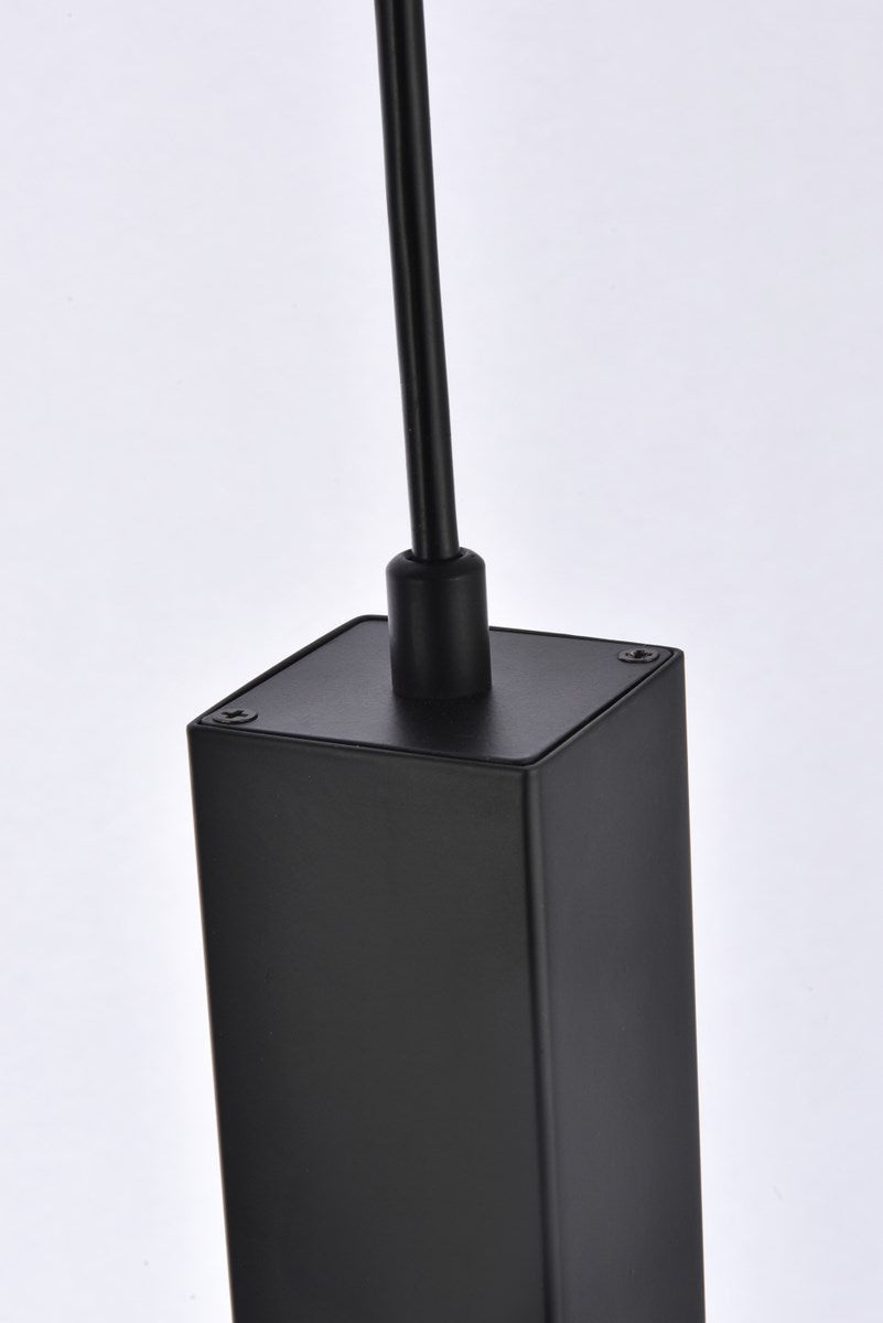 1 Light Pendant In Black