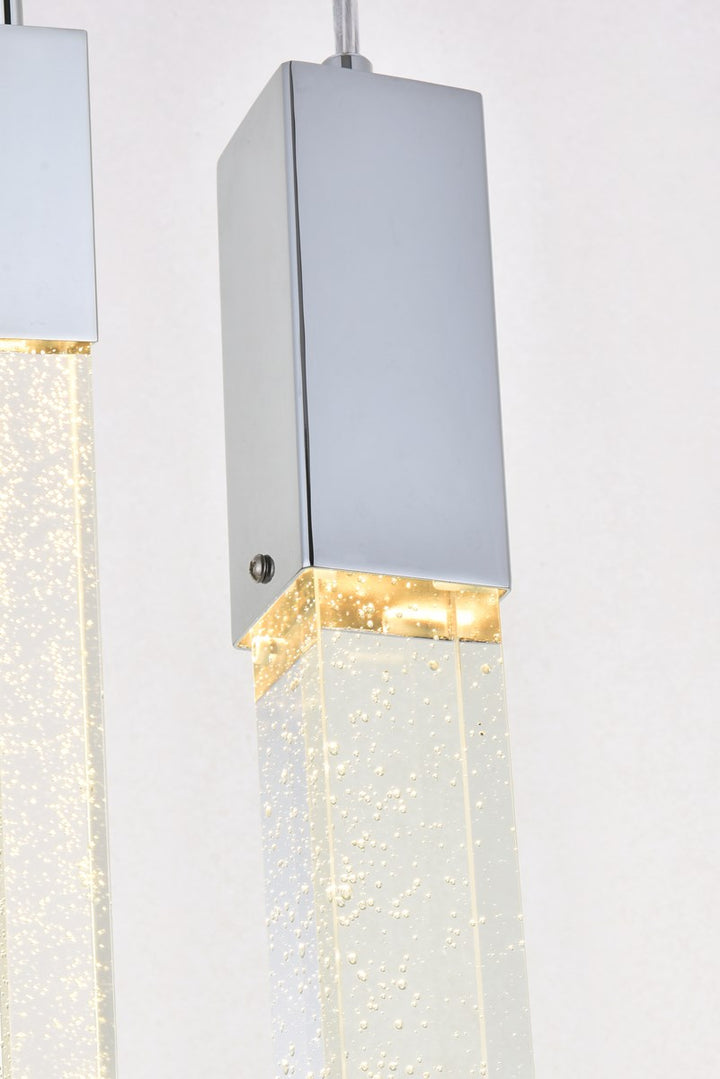 10 Lights Pendant In Chrome