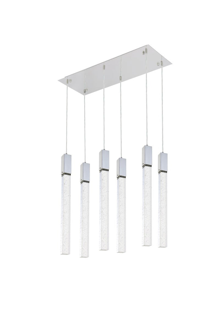 6 Lights Pendant In Chrome