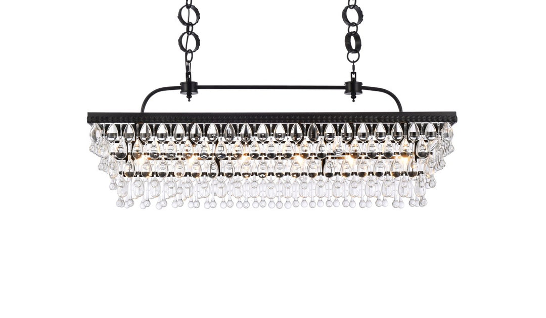 40 Inch Rectangle Pendant In Black