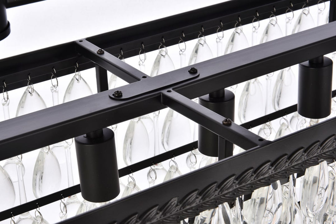 32 Inch Rectangle Pendant In Black