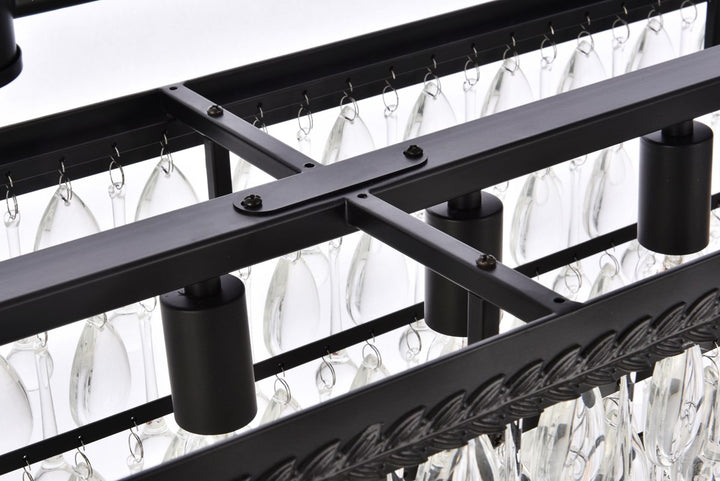 32 Inch Rectangle Pendant In Black