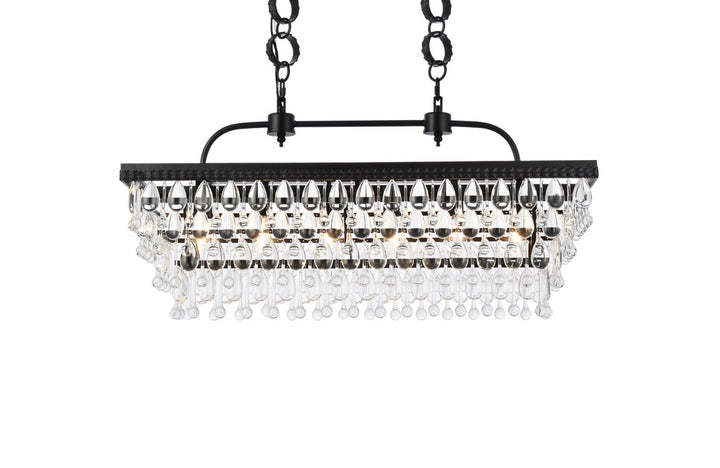 32 Inch Rectangle Pendant In Black