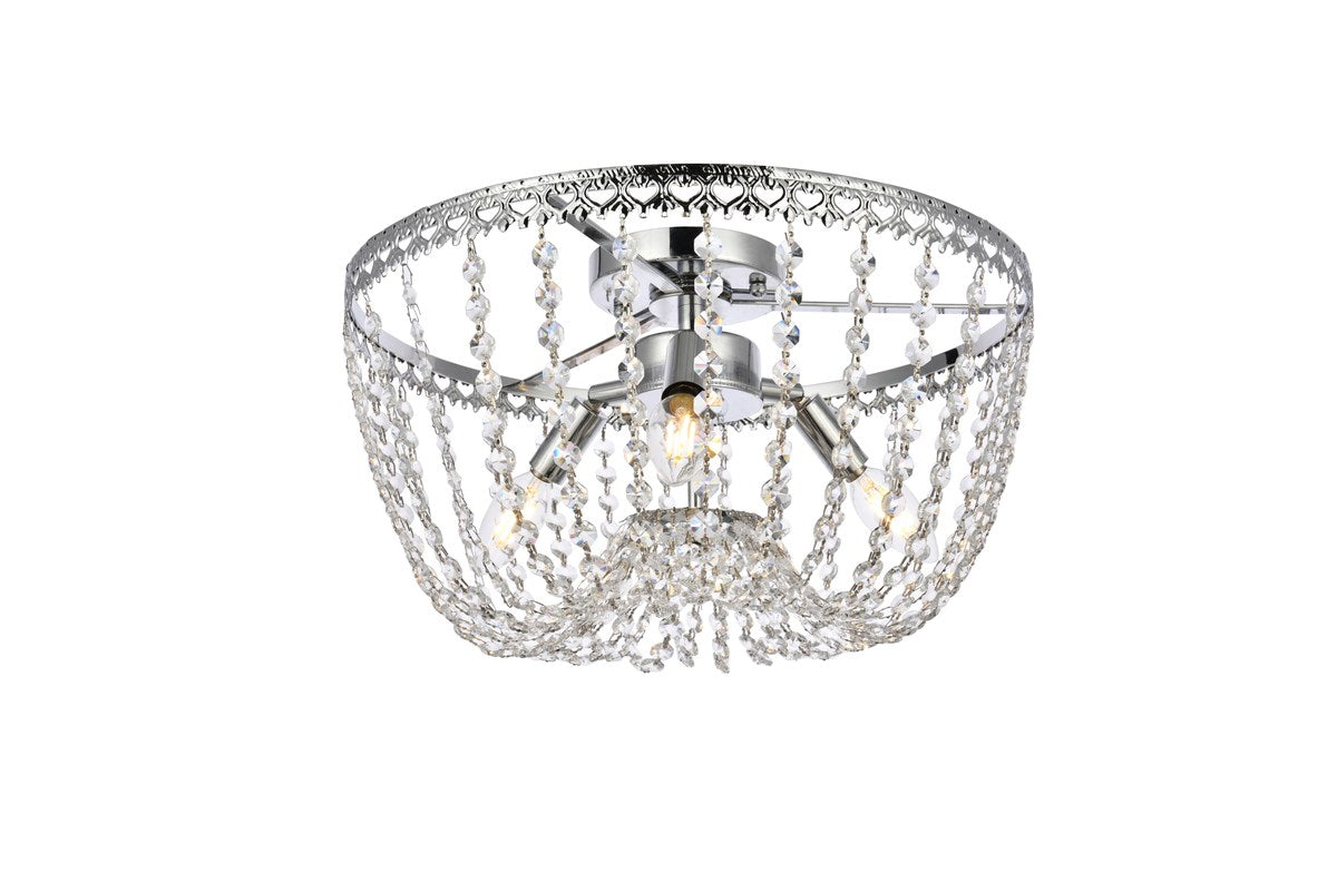 16 Inch Flush Mount In Chrome