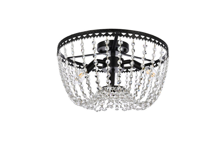 16 Inch Flush Mount In Black