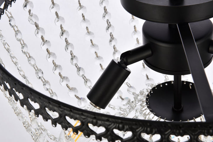 16 Inch Flush Mount In Black