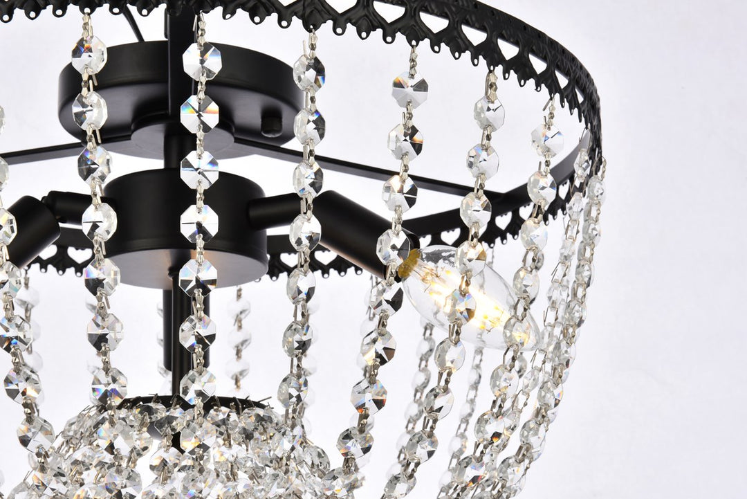 16 Inch Flush Mount In Black