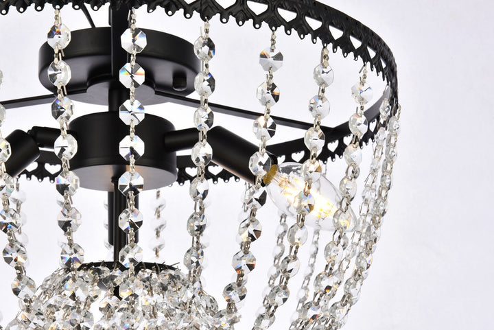 16 Inch Flush Mount In Black