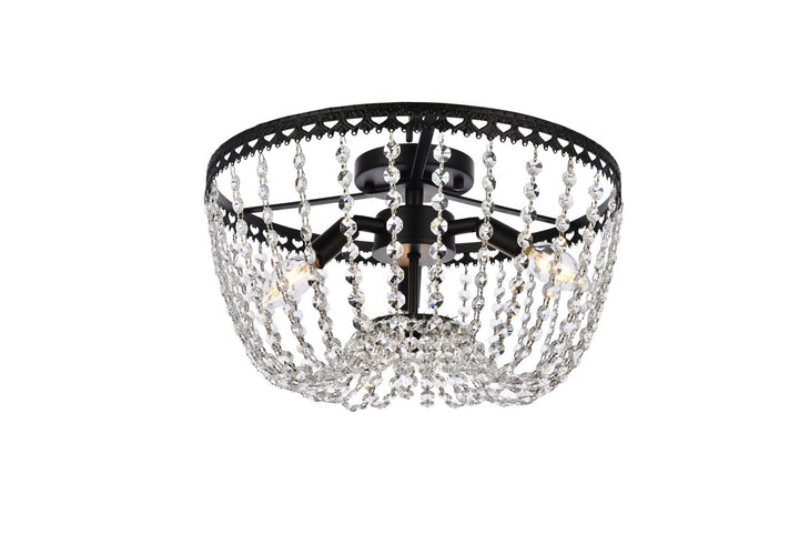 16 Inch Flush Mount In Black