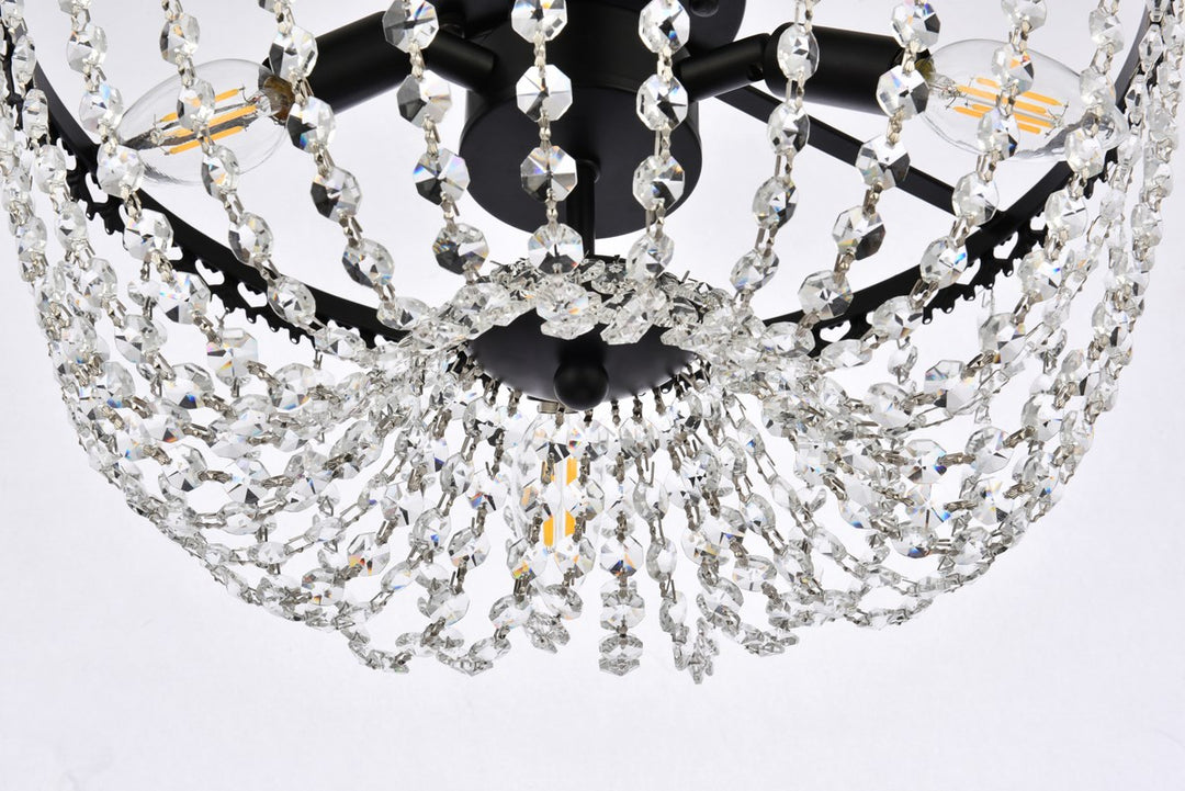 16 Inch Flush Mount In Black