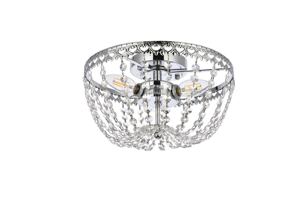 12 Inch Flush Mount In Chrome