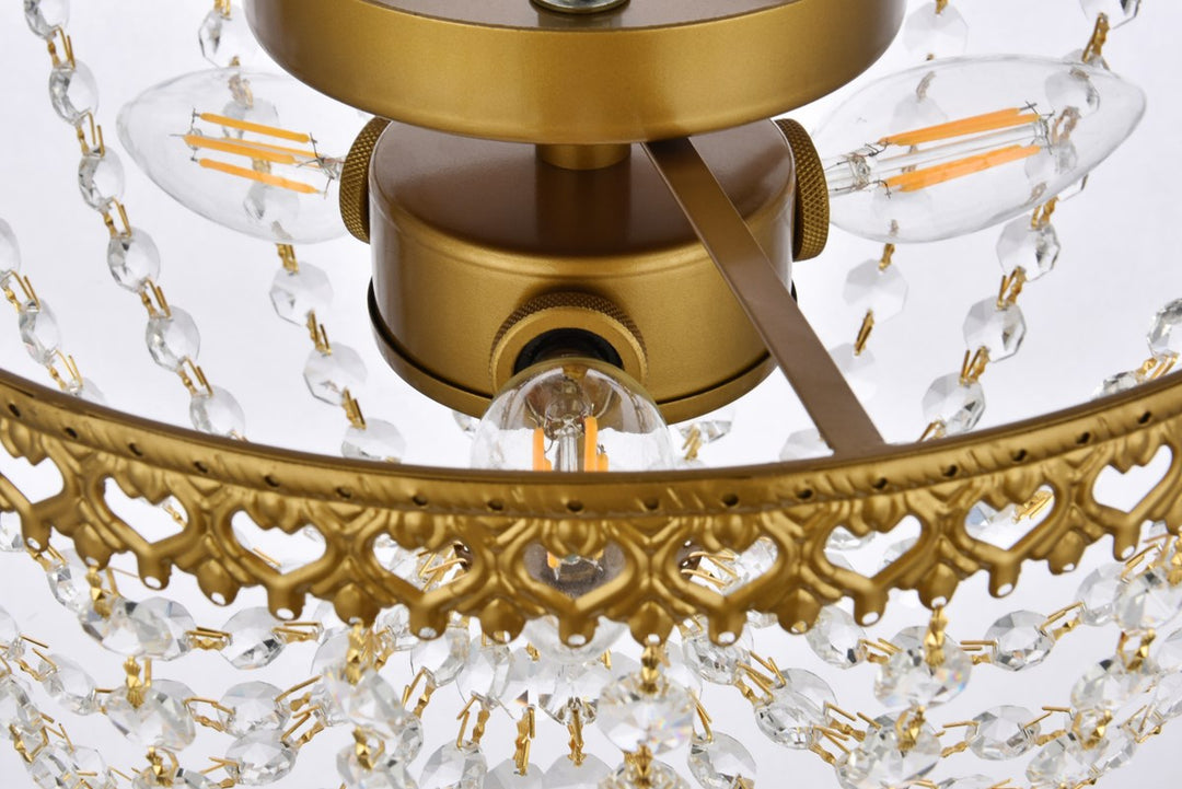 12 Inch Flush Mount In Brass