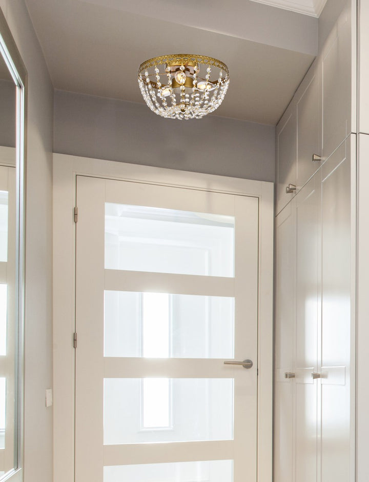 12 Inch Flush Mount In Brass