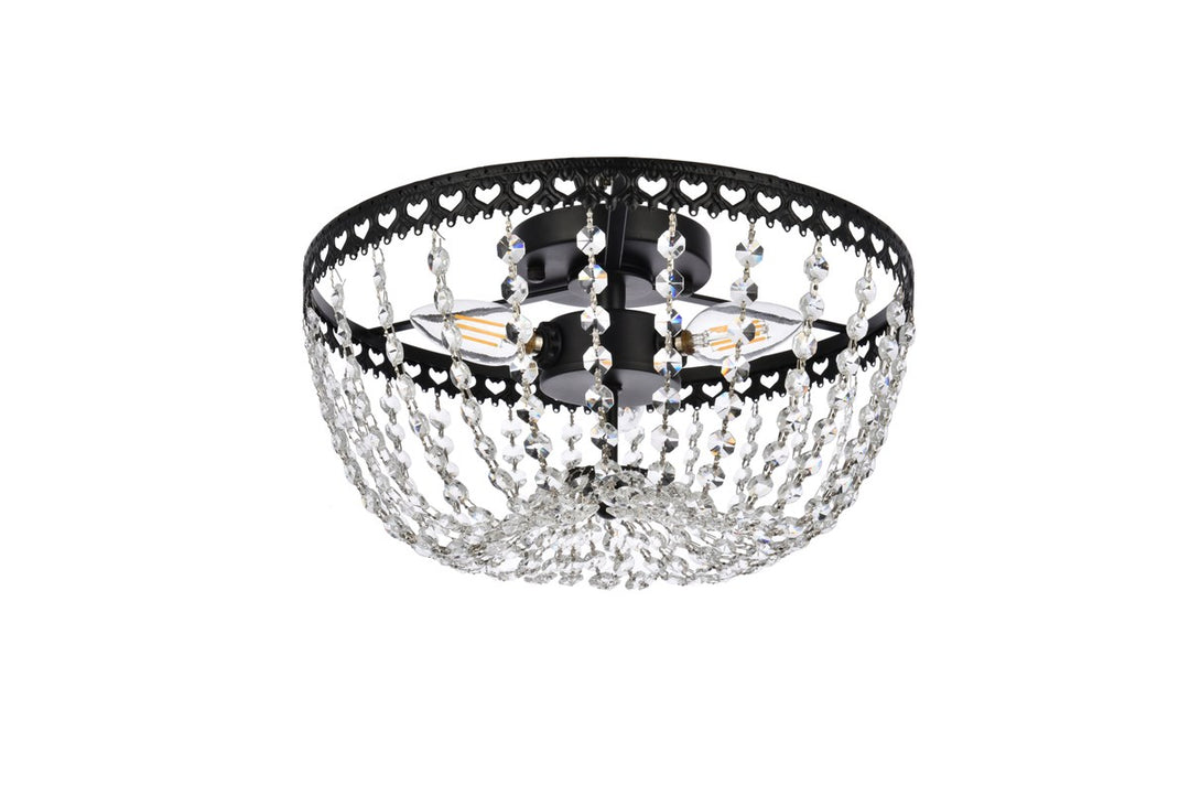 12 Inch Flush Mount In Black