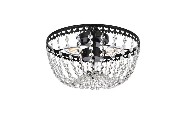 12 Inch Flush Mount In Black
